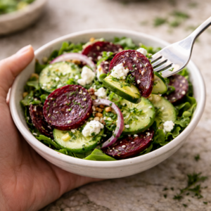 Lees meer over het artikel Komkommer en bietensalade