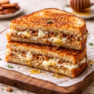 Lees meer over het artikel Tosti met geitenkaas, honing en pecannoten